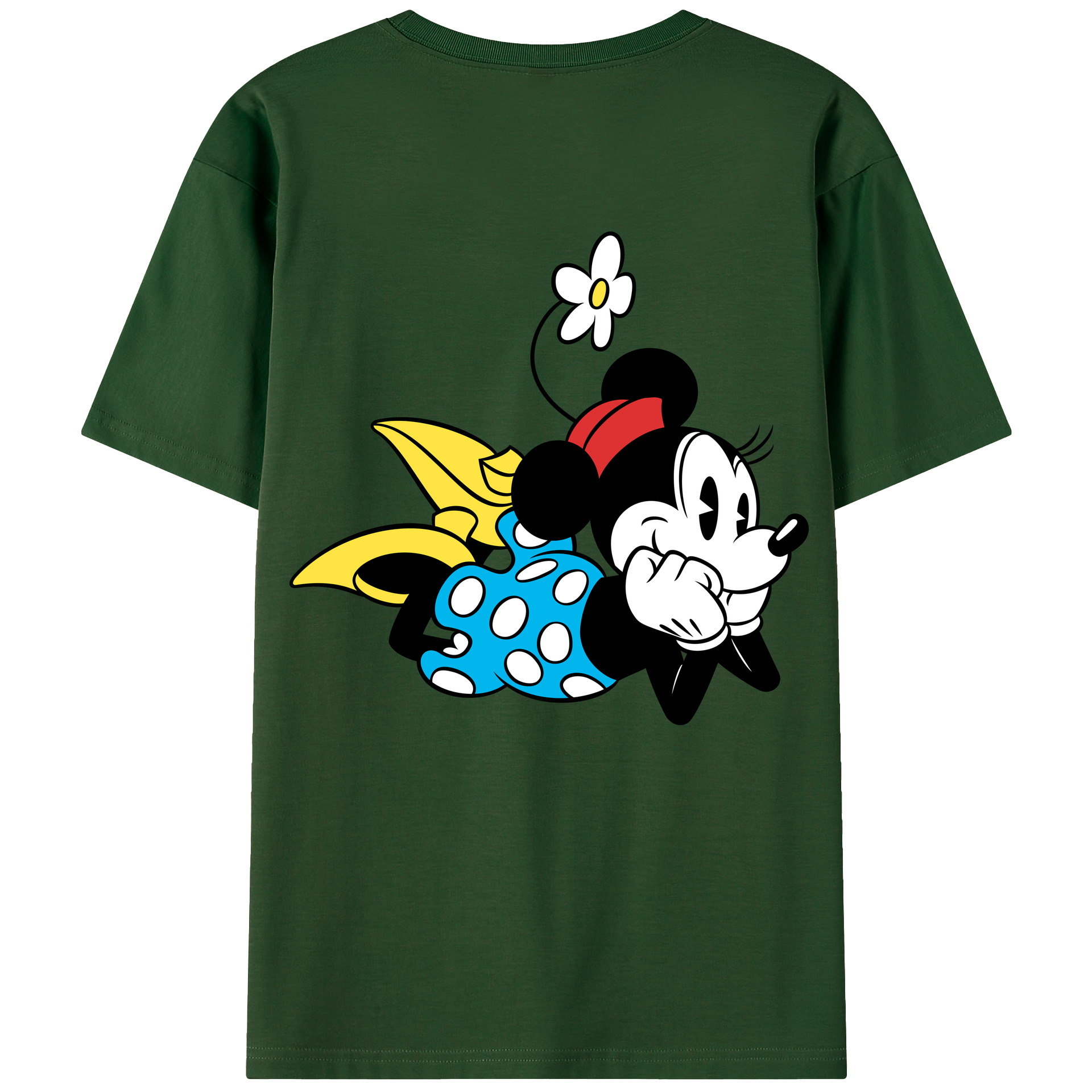 （画像用） ミッキーマウス Mickey Mouse 綿100％半袖Tシャツ（背面プリント）